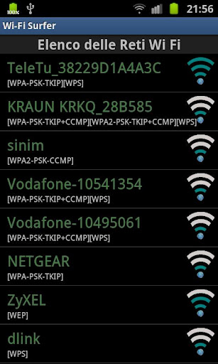SSID o nome rete Wi-Fi